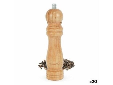 Młynek do pieprzu Quttin Drewno 5 x 5 x 22 cm (20 Sztuk)