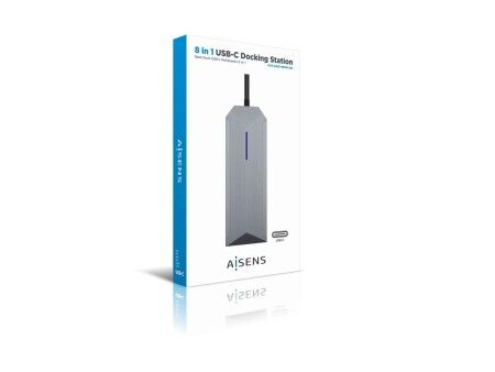HUB USB Aisens ASUC-8P004-GR Szary 100 W 4K Ultra HD (1 Sztuk)