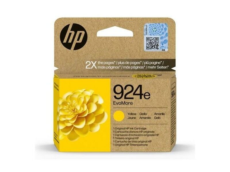 Oryginalny Wkład Atramentowy HP 4K0U9NE Żółty