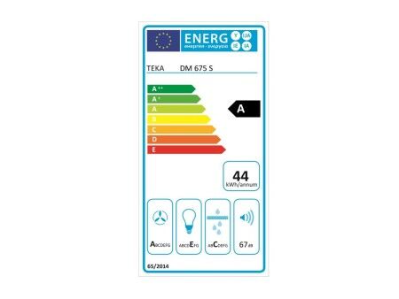 Okap konwencjonalny Teka DM675S 60 cm 603 m3/h 67 dB 278W Szary Srebrzysty Stal