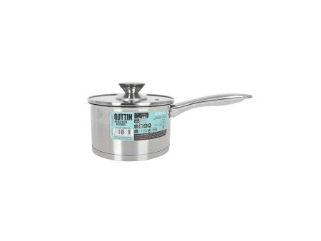 Garnek z Pokrywką Quttin Hermes 1,8 L Stal (8 Sztuk)