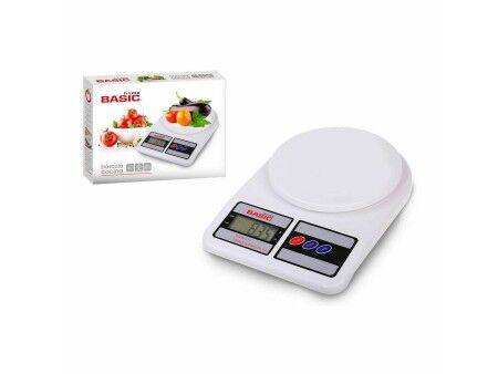 kuchennej wagi Basic Home Cyfrowy 7 kg Biały 23 x 16 x 3,6 cm (6 Sztuk)