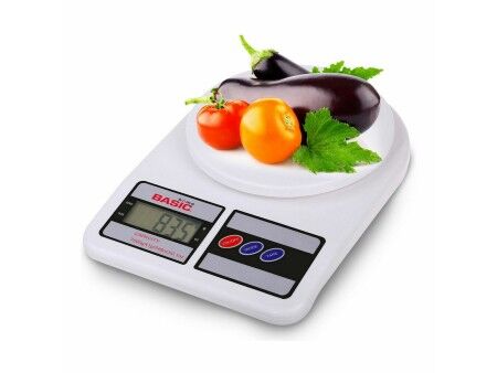 kuchennej wagi Basic Home Cyfrowy 7 kg Biały 23 x 16 x 3,6 cm (6 Sztuk)