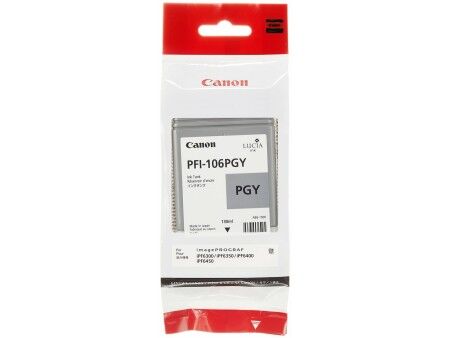 Oryginalny Wkład Atramentowy Canon PFI-106 PGY Szary