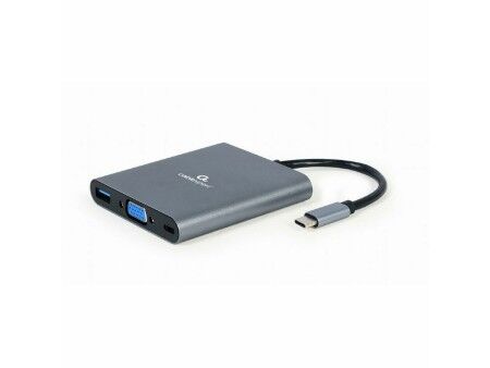HUB USB GEMBIRD A-CM-COMBO6-01 Szary