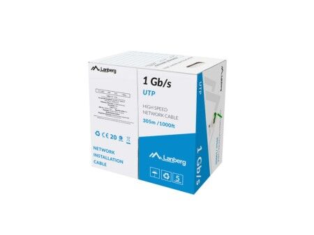 Kabel Ethernet LAN Lanberg LCU6-10CC-0305-G 305 m