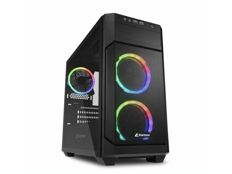 Semi Wieża ATX Sharkoon V1000 RGB Czarny