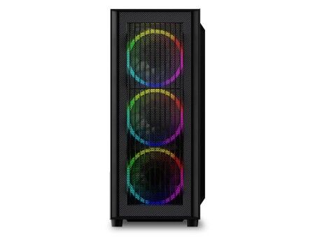 Semi Wieża ATX Sharkoon RGB Wave Czarny