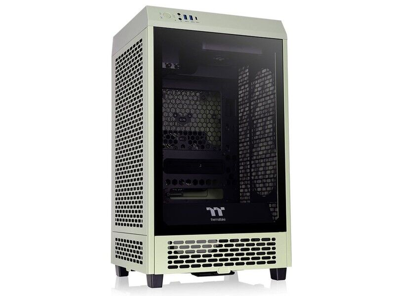 Semi Wieża ATX THERMALTAKE Tower 200 Czarny Kolor Zielony
