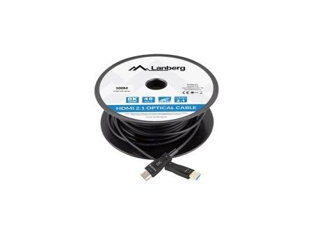 Kabel HDMI Lanberg CA-HDMI-30FB-1000-BK Czarny 100 m