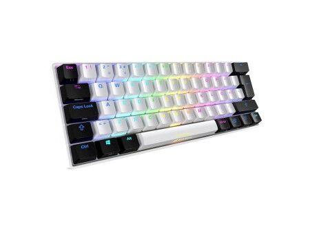 Klawiatura Sharkoon SGK50 S4 Biały Qwerty Hiszpańska
