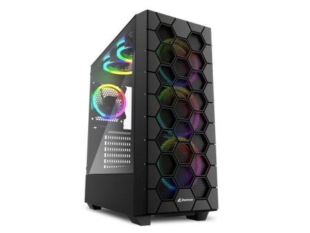 Semi Wieża ATX Sharkoon RGB HEX Czarny