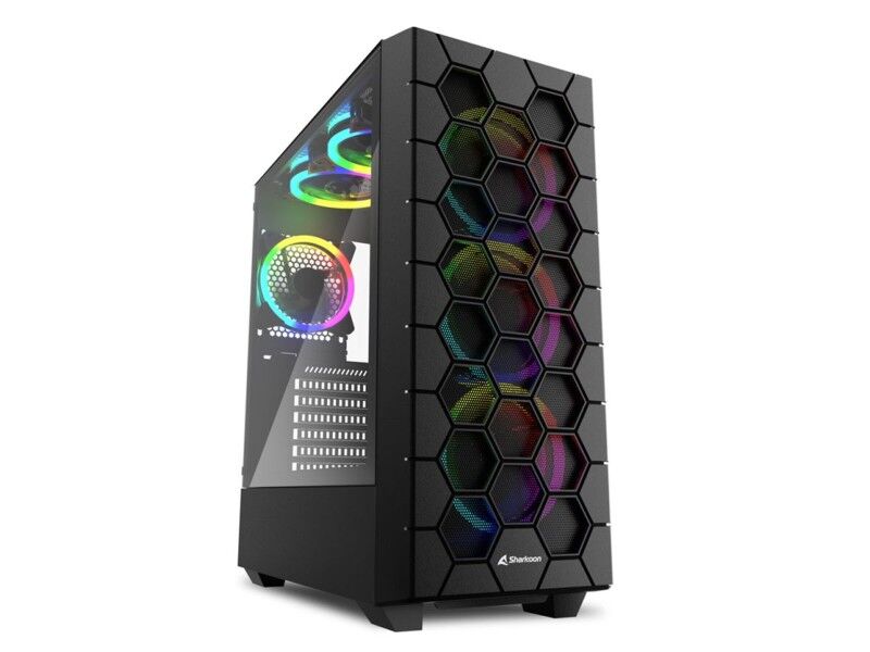 Semi Wieża ATX Sharkoon RGB HEX Czarny