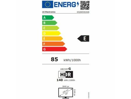 Smart TV LG 65QNED82A6B 65" 4K Ultra HD LED HDR Edge-LED QNED