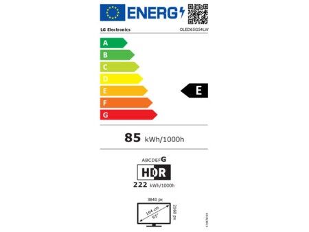 Smart TV LG 65G54LW 4K Ultra HD 65" HDR OLED