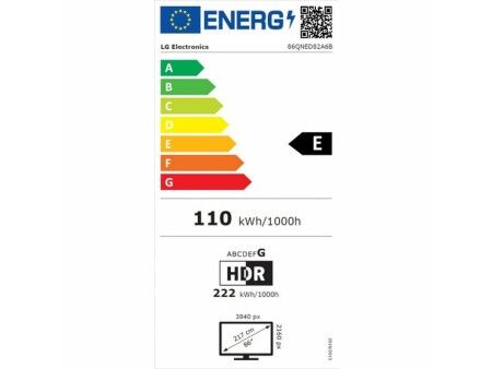 Smart TV LG 86QNED82A6B 86" 4K Ultra HD LED HDR Edge-LED QNED