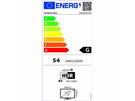 Smart TV LG 43QNED87A6D 43" 4K Ultra HD LED HDR Edge-LED QNED
