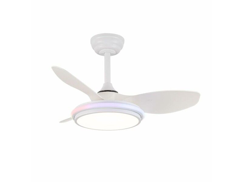 Wentylator sufitowy CristalRecord STEL EVO MINI RGB RETRAC Przezroczysty