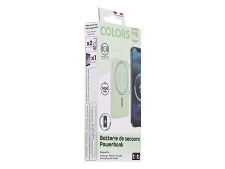Powerbank T'NB PBUMAG5GR Kolor Zielony 5000 mAh Magsafe