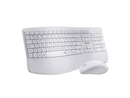 Klawiatura i Myszka Subblim OFFICE PROWAVE Biały Qwerty Hiszpańska