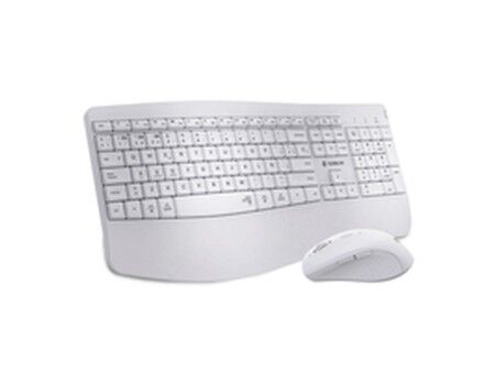 Klawiatura i Myszka Subblim OFFICE PROWAVE Biały Qwerty Hiszpańska