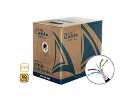 Kabel Sieciowy Sztywny FTP Kategoria 6 Phasak PHR 671 Czarny 100 m
