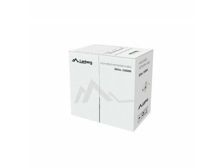 Kabel Sieciowy Sztywny UTP Kategoria 5e Lanberg LCU5-12CU-0305-Y Żółty 305 m