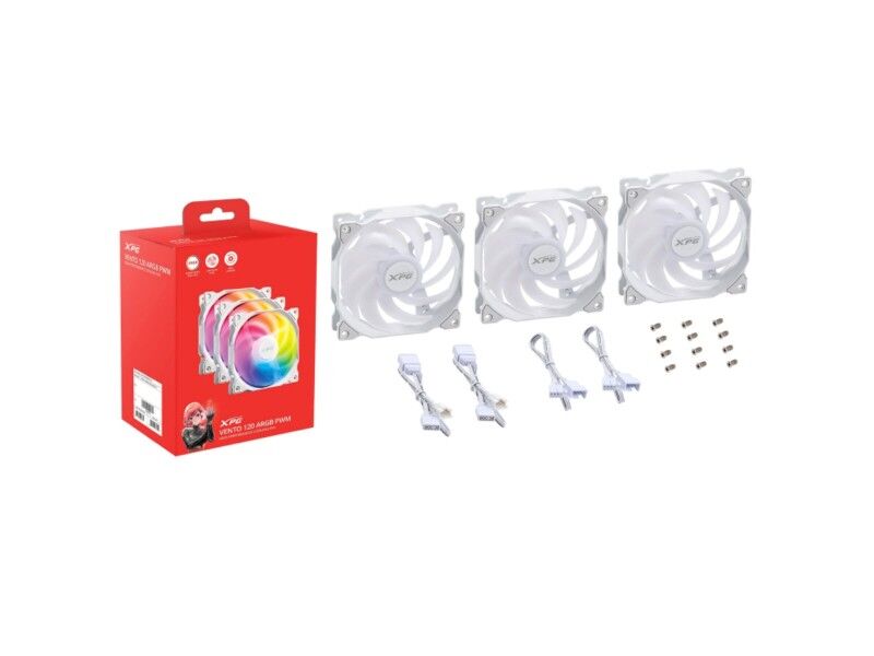 Wentylator do Obudowy XPG VENTO 120 ARGB PWM Ø 12 cm (3 Sztuk)