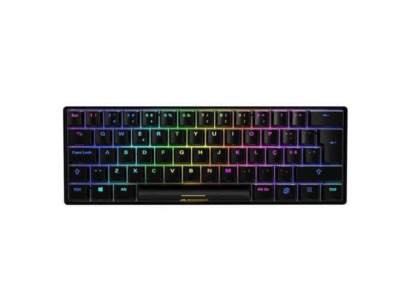 Klawiatura Sharkoon SGK50 S4 Czarny Qwerty Hiszpańska