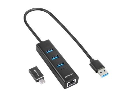 4 portowy HUB USB Sharkoon Czarny