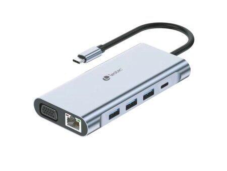 HUB USB LEOTEC LEDS01 Szary 100 W