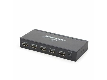 Zwrotnica elektryczna (spliter) GEMBIRD DSP-4PH4-02 Czarny