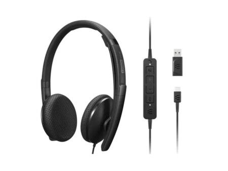 Słuchawki z Mikrofonem Lenovo 4XD1M45626 Czarny