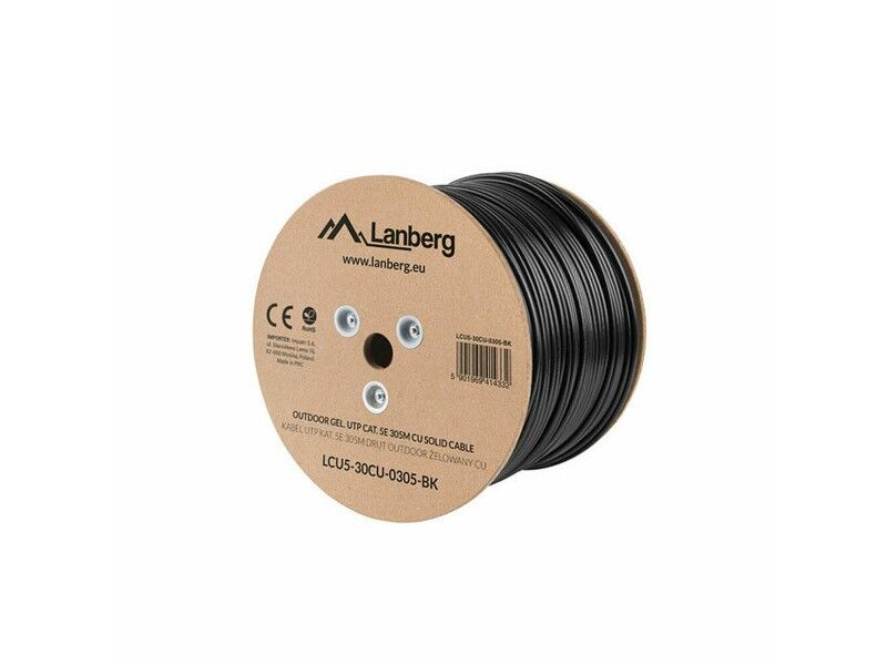 Kabel Ethernet LAN Lanberg CA20423475 Niebieski Czarny 305 m