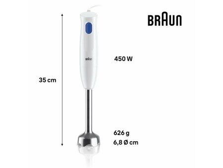 Mikser z Tworzywa Sztucznego Braun 0X22111470 450 W 600 ml