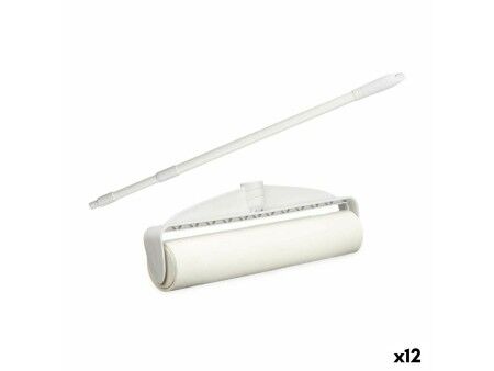 Rolka do Ubrań Biały 25 x 70 x 6,5 cm Teleskopowy / Regulowany (12 Sztuk)