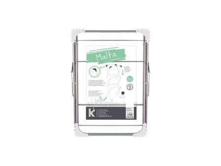 Suszarka składana Kipit WR4062A-1NB-488 Biały Srebrzysty polipropylen Żelazo 47 x 41 x 136 cm Pionowy (5 Sztuk)