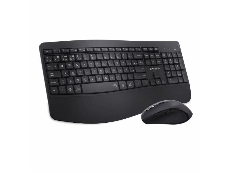 Klawiatura i Myszka Subblim OFFICE PROWAVE Qwerty Hiszpańska Czarny