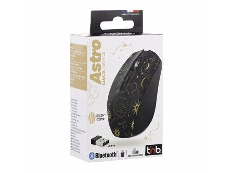 Myszka Bluetooth Bezprzewodowa T'NB ASTRO 2 Czarny 1600 dpi