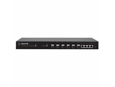 Szafka przełącznikowa Switch UBIQUITI ES-16-XG EDGE Gigabit Ethernet Czarny