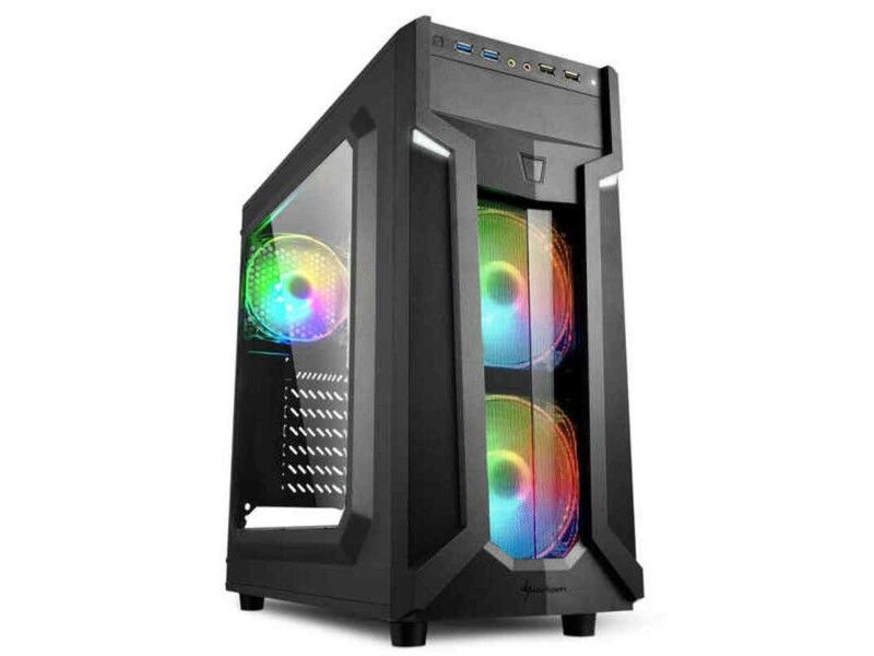 Semi Wieża ATX Sharkoon VG6-W RGB Czarny