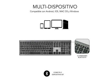 Klawiatura Subblim SUBKB-2PUE201 Czarny
