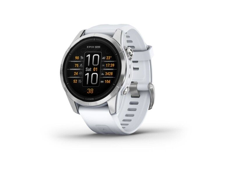 Smartwatch GARMIN Epix Pro Biały Czarny Srebrzysty 1,2"