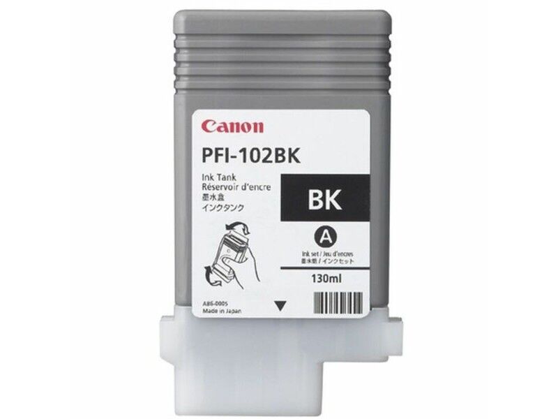 Oryginalny Wkład Atramentowy Canon PFI-102BK Czarny