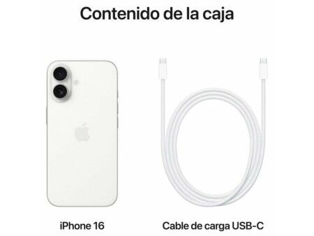Smartfony Apple iPhone 16 128 GB Biały