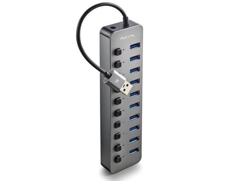HUB USB NGS IHUB10 Szary