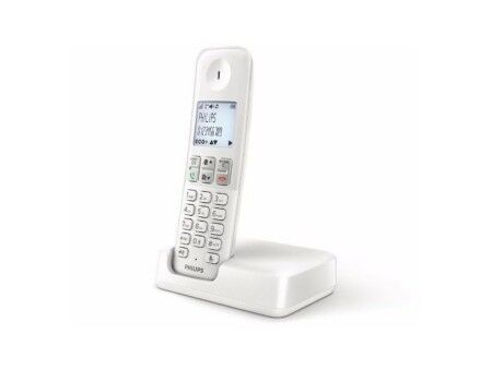 Telefon Bezprzewodowy Philips D2501W/34 1,8" 500 mAh GAP Biały