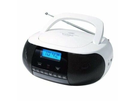 CD-Radio MP3 Sunstech CRUSM400WT Niebieski Biały