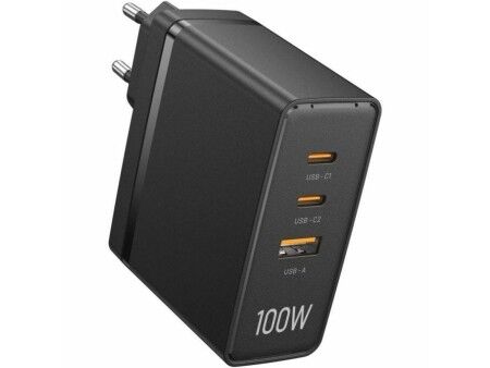 Ładowarka Ścienna Vention FEGB0-EU Czarny 100 W (1 Sztuk)