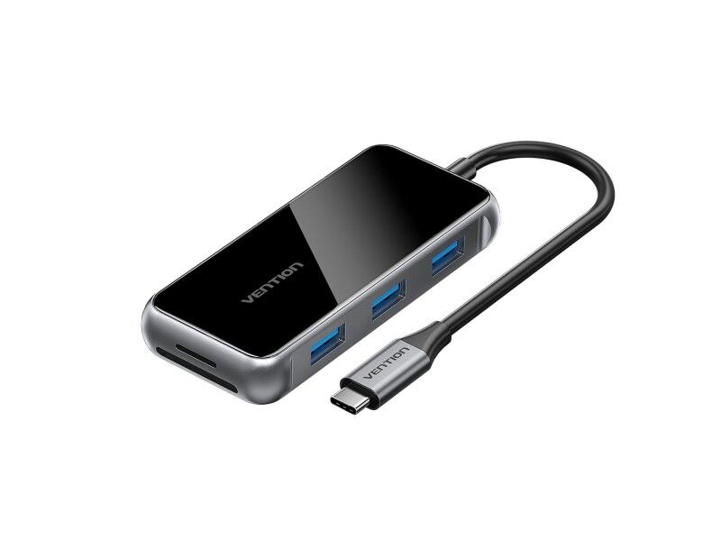 HUB USB Vention TFMHB Czarny/Srebrzysty